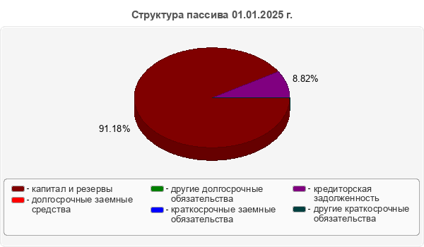Структура пассива 01.01.2025 г.