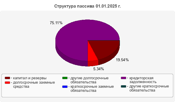 Структура пассива 01.01.2025 г.
