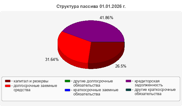 Структура пассива 01.01.2026 г.