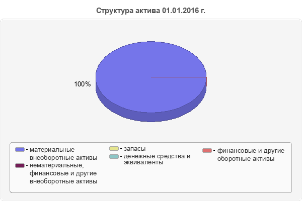 Структура актива 01.01.2016 г.