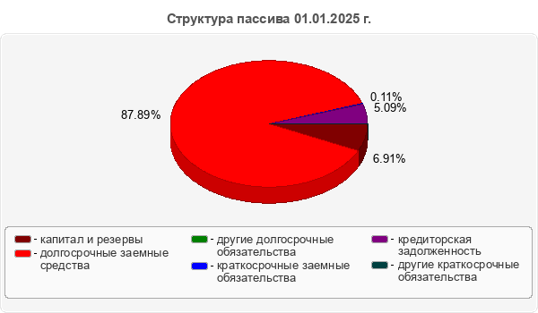 Структура пассива 01.01.2025 г.