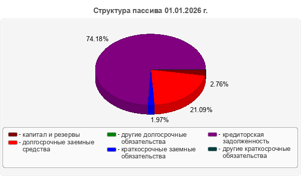 Структура пассива 01.01.2026 г.