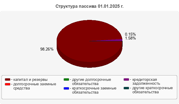 Структура пассива 01.01.2025 г.