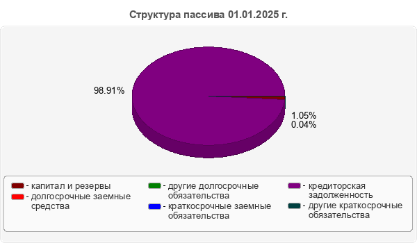 Структура пассива 01.01.2025 г.
