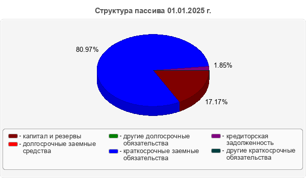 Структура пассива 01.01.2025 г.