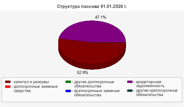 Структура пассива 01.01.2026 г.