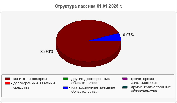 Структура пассива 01.01.2025 г.