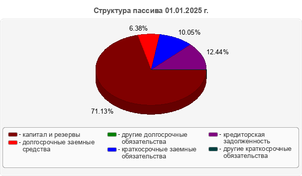 Структура пассива 01.01.2025 г.