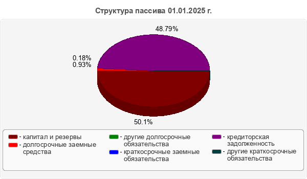 Структура пассива 01.01.2025 г.