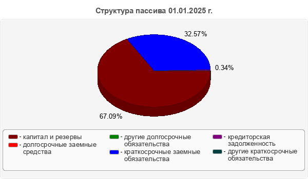 Структура пассива 01.01.2025 г.