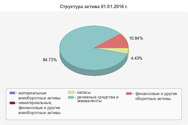 Структура актива 01.01.2016 г.