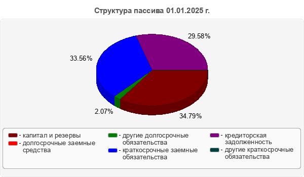Структура пассива 01.01.2025 г.