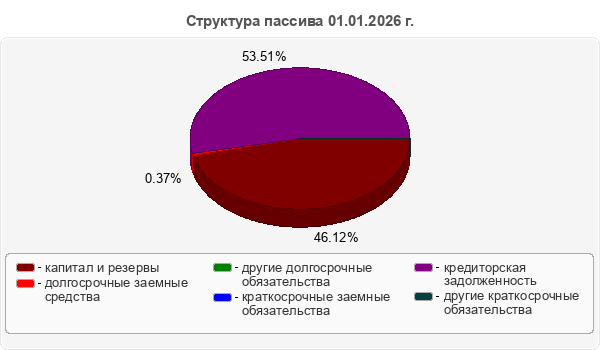 Структура пассива 01.01.2026 г.