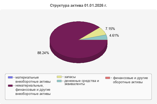 Структура актива 01.01.2026 г.