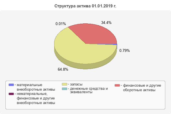Структура актива 01.01.2019 г.