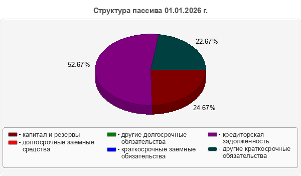 Структура пассива 01.01.2026 г.