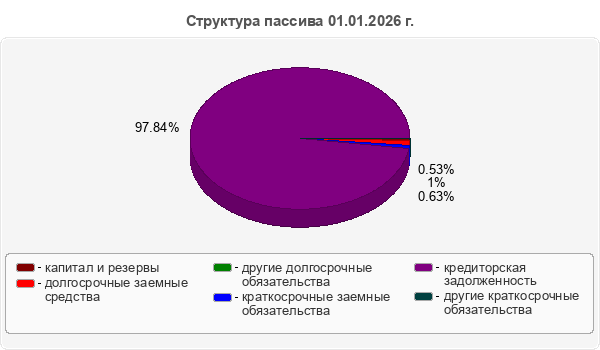 Структура пассива 01.01.2026 г.