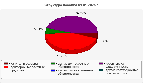 Структура пассива 01.01.2025 г.
