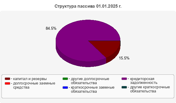 Структура пассива 01.01.2025 г.
