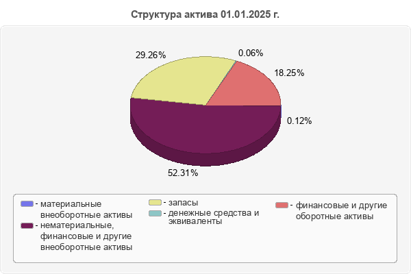 Структура актива 01.01.2025 г.