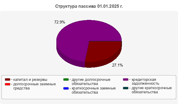 Структура пассива 01.01.2025 г.
