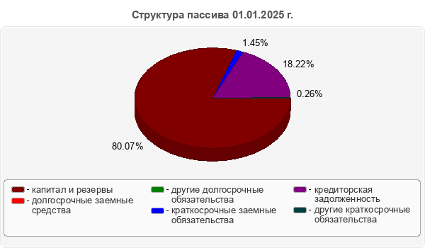 Структура пассива 01.01.2025 г.