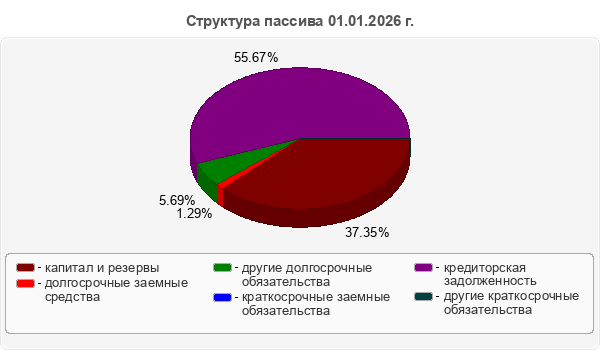 Структура пассива 01.01.2026 г.