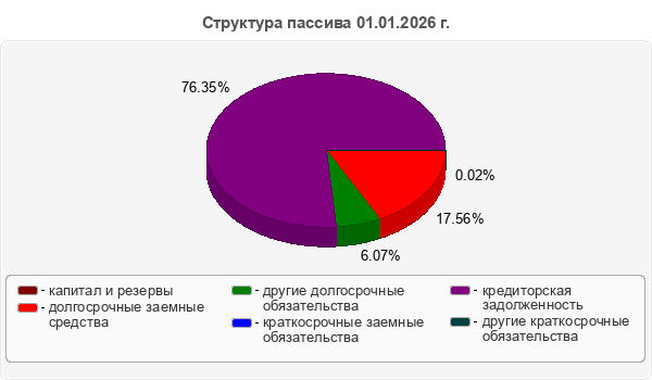 Структура пассива 01.01.2026 г.