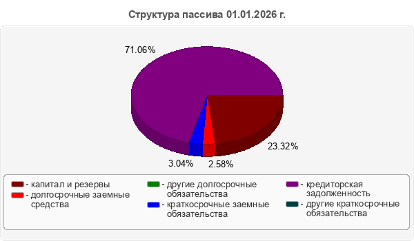 Структура пассива 01.01.2026 г.