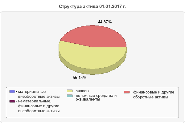 Структура актива 01.01.2017 г.