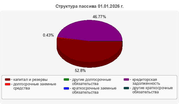 Структура пассива 01.01.2026 г.