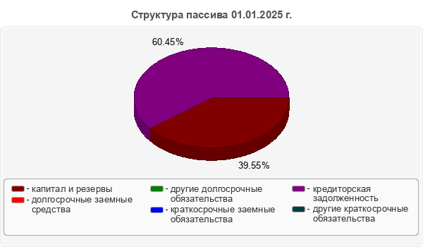 Структура пассива 01.01.2025 г.