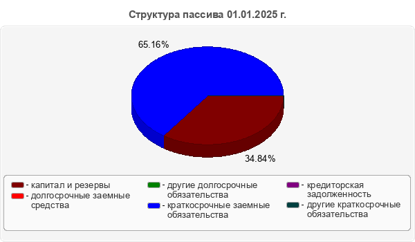 Структура пассива 01.01.2025 г.