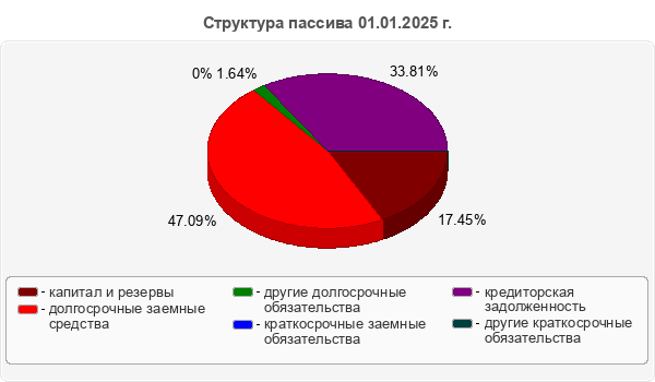 Структура пассива 01.01.2025 г.