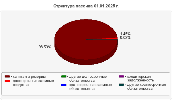 Структура пассива 01.01.2025 г.