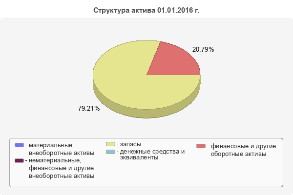 Структура актива 01.01.2016 г.