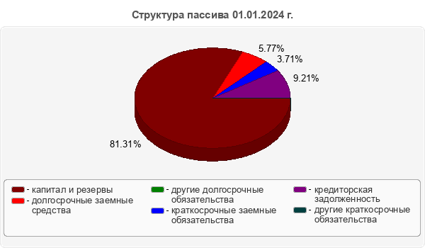 Структура пассива 01.01.2024 г.