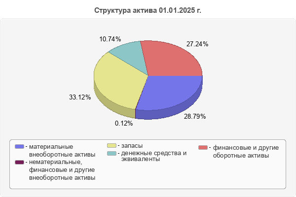 Структура актива 01.01.2025 г.