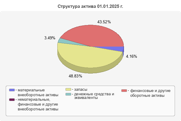 Структура актива 01.01.2025 г.