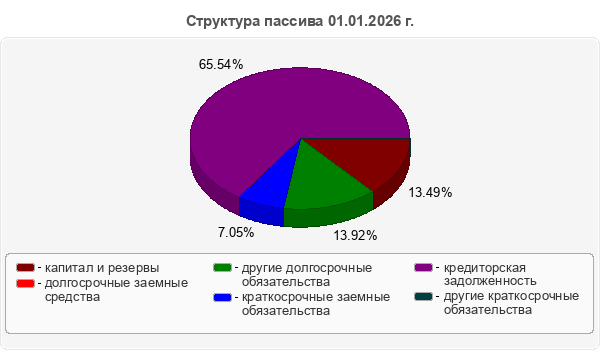 Структура пассива 01.01.2026 г.