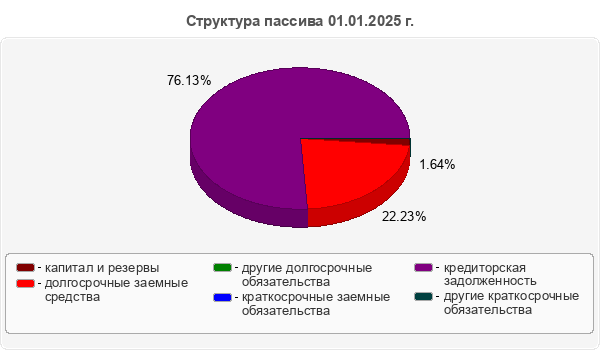 Структура пассива 01.01.2025 г.