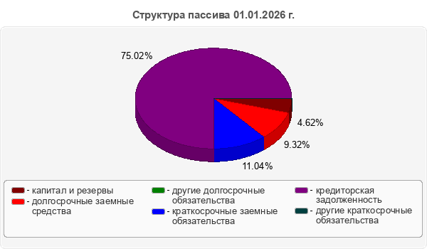 Структура пассива 01.01.2026 г.