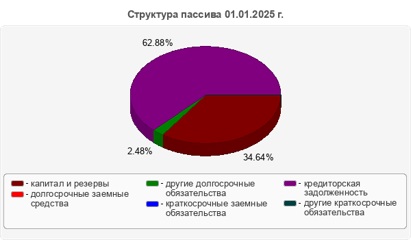 Структура пассива 01.01.2025 г.
