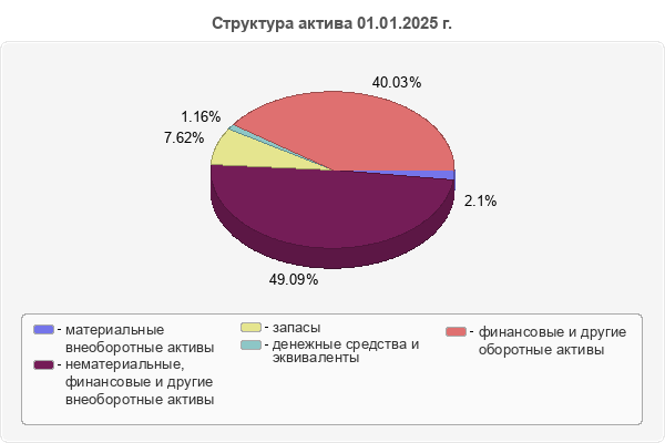 Структура актива 01.01.2025 г.