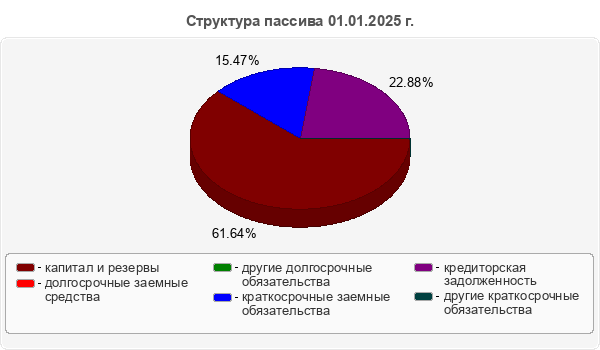 Структура пассива 01.01.2025 г.