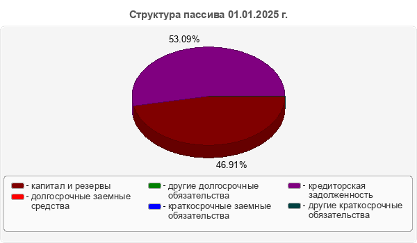 Структура пассива 01.01.2025 г.