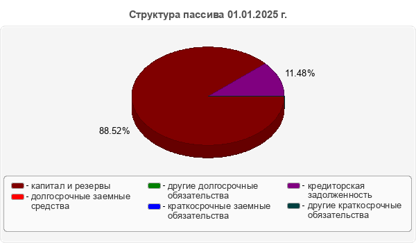 Структура пассива 01.01.2025 г.