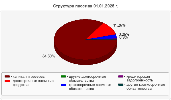 Структура пассива 01.01.2025 г.