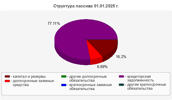 Структура пассива 01.01.2025 г.