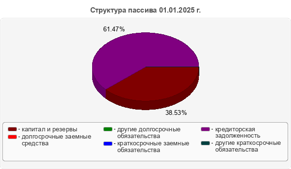 Структура пассива 01.01.2025 г.